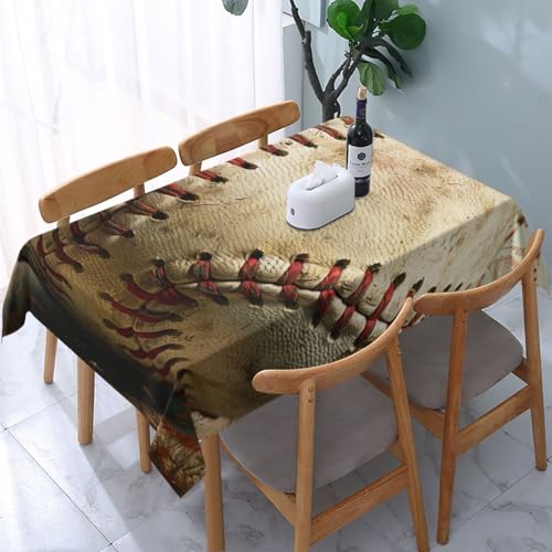 VVTDESA Baseball-Tischdecke, bedruckt, 137 x 183 cm, rechteckig, waschbar, Dekoration, Tischdecke für Esstische, Party, Buffet, Camping VVTDESA Baseball-Tischdecke, bedruckt, 137 x 183 cm, rechteckig, waschbar, Dekoration, Tischdecke für Esstische, Party, Buffet, Camping von VVTDESA