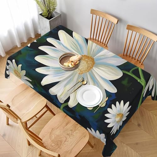 VVTDESA Bedruckte Tischdecke mit Blumendruck, 152,4 x 228,6 cm, waschbar, Dekoration, Tischdecke für Esstische, Party, Buffet, Camping VVTDESA Bedruckte Tischdecke mit Blumendruck, 152,4 x 228,6 cm, waschbar, Dekoration, Tischdecke für Esstische, Party, Buffet, Camping von VVTDESA