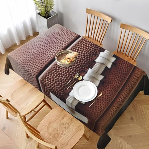 VVTDESA Bedruckte Tischdecke mit Fußballspitzen, 152,4 x 228,6 cm, rechteckig, Stoff, waschbar, Dekoration, Tischdecke für Esstische, Party, Buffet, Camping VVTDESA Bedruckte Tischdecke mit Fußballspitzen, 152,4 x 228,6 cm, rechteckig, Stoff, waschbar, Dekoration, Tischdecke für Esstische, Party, Buffet, Camping von VVTDESA