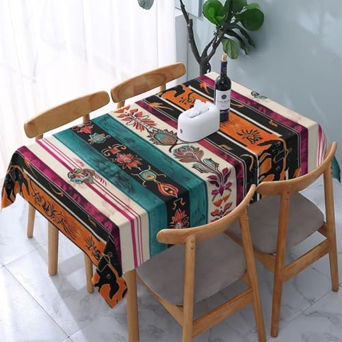 VVTDESA Bedruckte Tischdecke mit Pferdemotiv, 137 x 183 cm, rechteckig, waschbar, Dekoration, Tischdecke für Esstische, Party, Buffet, Camping VVTDESA Bedruckte Tischdecke mit Pferdemotiv, 137 x 183 cm, rechteckig, waschbar, Dekoration, Tischdecke für Esstische, Party, Buffet, Camping von VVTDESA