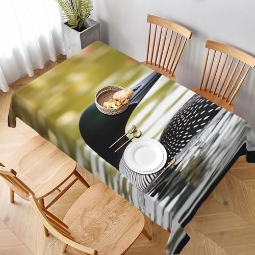 VVTDESA Loon Nature Tischdecke mit Vogelmotiv, rechteckig, Stoff, waschbar, Dekoration, Tischdecke für Esstische, Party, Buffet, Camping, 152,4 x 228,6 cm VVTDESA Loon Nature Tischdecke mit Vogelmotiv, rechteckig, Stoff, waschbar, Dekoration, Tischdecke für Esstische, Party, Buffet, Camping, 152,4 x 228,6 cm von VVTDESA