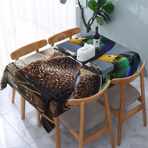 VVTDESA Stockente bedruckte Tischdecke, 137 x 183 cm, rechteckig, Stoff, waschbar, Dekoration, Tischdecke für Esstische, Party, Buffet, Camping VVTDESA Stockente bedruckte Tischdecke, 137 x 183 cm, rechteckig, Stoff, waschbar, Dekoration, Tischdecke für Esstische, Party, Buffet, Camping von VVTDESA