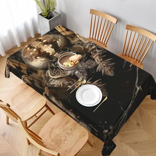 VVTDESA Tischdecke, Motiv: gruselige Spinne, 152,4 x 228,6 cm, rechteckig, waschbar, Dekoration, Tischdecke für Esstische, Party, Buffet, Camping VVTDESA Tischdecke, Motiv: gruselige Spinne, 152,4 x 228,6 cm, rechteckig, waschbar, Dekoration, Tischdecke für Esstische, Party, Buffet, Camping von VVTDESA