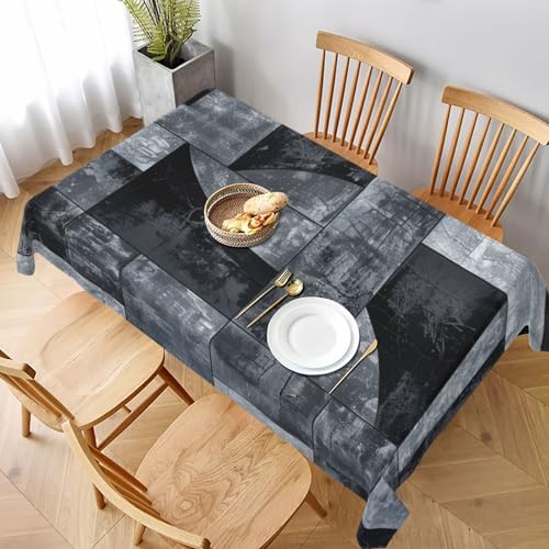 VVTDESA Tischdecke, abstrakt, grau, bedruckt, 152,4 x 228,6 cm, rechteckig, Stoff, Tischdecke, waschbar, Dekoration, Tischdecke für Esstische, Party, Buffet, Camping VVTDESA Tischdecke, abstrakt, grau, bedruckt, 152,4 x 228,6 cm, rechteckig, Stoff, Tischdecke, waschbar, Dekoration, Tischdecke für Esstische, Party, Buffet, Camping von VVTDESA