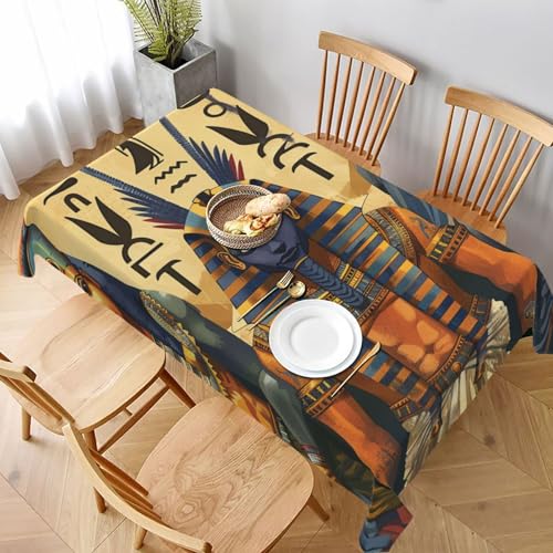 VVTDESA Tischdecke, bedruckt, Motiv: Antikes Ägypten, Stammes-Serie, 152,4 x 228,6 cm, rechteckig, waschbar, Dekoration, Tischdecke für Esstische, Party, Buffet, Camping VVTDESA Tischdecke, bedruckt, Motiv: Antikes Ägypten, Stammes-Serie, 152,4 x 228,6 cm, rechteckig, waschbar, Dekoration, Tischdecke für Esstische, Party, Buffet, Camping von VVTDESA