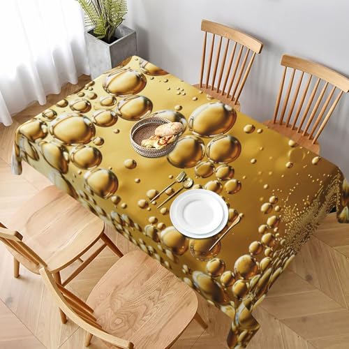 VVTDESA Tischdecke mit Bierblasen-Druck, 152,4 x 228,6 cm, rechteckig, waschbar, Dekoration, Tischdecke für Esstische, Party, Buffet, Camping VVTDESA Tischdecke mit Bierblasen-Druck, 152,4 x 228,6 cm, rechteckig, waschbar, Dekoration, Tischdecke für Esstische, Party, Buffet, Camping von VVTDESA