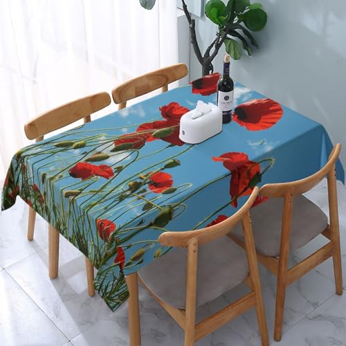 VVTDESA Tischdecke mit Blumenmuster, rechteckig, Stoff, waschbar, für Esstische, Party, Buffet, Camping, 137 x 183 cm VVTDESA Tischdecke mit Blumenmuster, rechteckig, Stoff, waschbar, für Esstische, Party, Buffet, Camping, 137 x 183 cm von VVTDESA