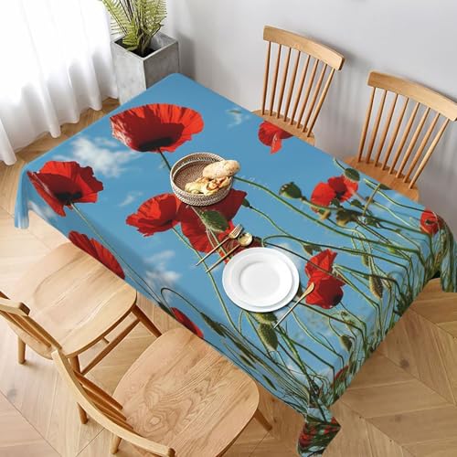 VVTDESA Tischdecke mit Blumenmuster, rechteckig, Stoff, waschbar, für Esstische, Party, Buffet, Camping, 152,4 x 228,6 cm VVTDESA Tischdecke mit Blumenmuster, rechteckig, Stoff, waschbar, für Esstische, Party, Buffet, Camping, 152,4 x 228,6 cm von VVTDESA