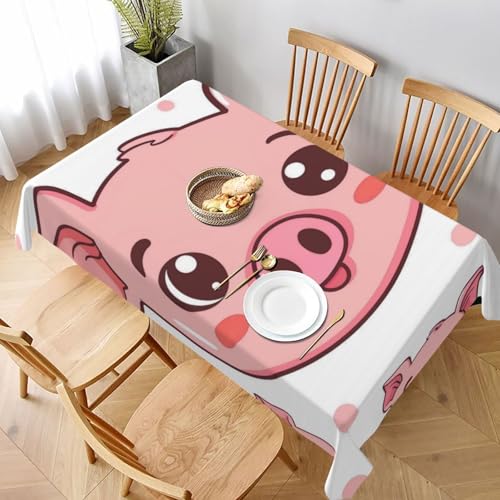 VVTDESA Tischdecke mit Cartoon-Tieren, bedruckt, 152,4 x 228,6 cm, rechteckig, Stoff, waschbar, Dekoration, Tischdecke für Esstische, Party, Buffet, Camping VVTDESA Tischdecke mit Cartoon-Tieren, bedruckt, 152,4 x 228,6 cm, rechteckig, Stoff, waschbar, Dekoration, Tischdecke für Esstische, Party, Buffet, Camping von VVTDESA