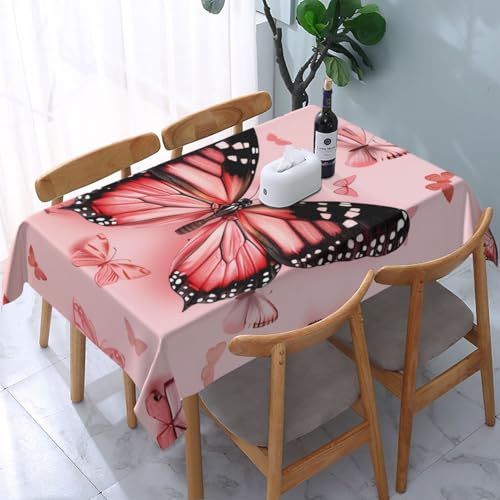 VVTDESA Tischdecke mit Schmetterlingsmotiv, 137 x 183 cm, rechteckig, waschbar, Dekoration, Tischdecke für Esstische, Party, Buffet, Camping VVTDESA Tischdecke mit Schmetterlingsmotiv, 137 x 183 cm, rechteckig, waschbar, Dekoration, Tischdecke für Esstische, Party, Buffet, Camping von VVTDESA