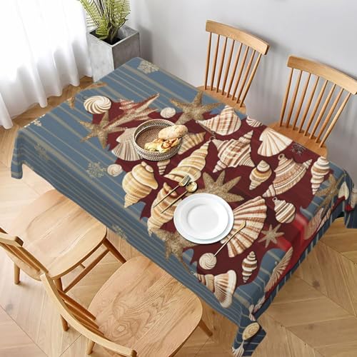 VVTDESA Tischdecke mit Schneeflocken-Motiv, bedruckt, 152,4 x 228,6 cm, rechteckig, Stoff, waschbar, Dekoration, Tischdecke für Esstische, Party, Buffet, Camping VVTDESA Tischdecke mit Schneeflocken-Motiv, bedruckt, 152,4 x 228,6 cm, rechteckig, Stoff, waschbar, Dekoration, Tischdecke für Esstische, Party, Buffet, Camping von VVTDESA
