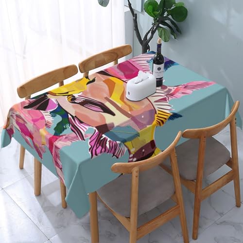 VVTDESA Tischdecke mit buntem Fisch-Cartoon-Motiv, 137 x 183 cm, rechteckig, waschbar, Dekoration, Tischdecke für Esstische, Party, Buffet, Camping VVTDESA Tischdecke mit buntem Fisch-Cartoon-Motiv, 137 x 183 cm, rechteckig, waschbar, Dekoration, Tischdecke für Esstische, Party, Buffet, Camping von VVTDESA