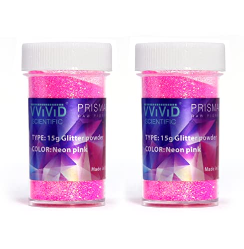 VViViD Prisma65 Glitzer-Pigmentpulver, Neonrosa, 15 g, 2 Stück VViViD Prisma65 Glitzer-Pigmentpulver, Neonrosa, 15 g, 2 Stück von VViViD