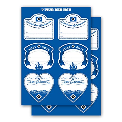 Hamburger SV HSV Aufkleber-Set Geschenketiketten 2-er Set Hamburger SV HSV Aufkleber-Set Geschenketiketten 2-er Set von VWPEYY