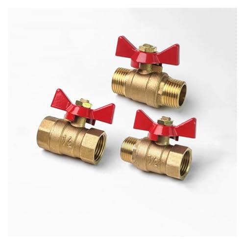 VWWJCCRO 1pc 3/8" BSP Female to Female Thread Two Way Brass Shut Off Ball Valve with Handle VWWJCCRO 1pc 3/8" BSP Female to Female Thread Two Way Brass Shut Off Ball Valve with Handle von VWWJCCRO