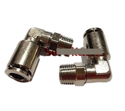 VWWJCCRO Pneumatic Nickel Brass Elbow Push In Connector Union Quick Release Air Fitting Plumbing M5 Male to Fit Tube O/D 6mm VWWJCCRO Pneumatic Nickel Brass Elbow Push In Connector Union Quick Release Air Fitting Plumbing M5 Male to Fit Tube O/D 6mm von VWWJCCRO