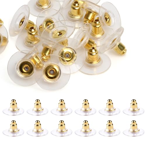 VYIBPDY 100pcs Ohrstecker Verschluss Ohrringe Stecker Rohlinge Ohrring Silikon Stopper Klar, Ohrringstecker Ohrringverschlüsse VYIBPDY 100pcs Ohrstecker Verschluss Ohrringe Stecker Rohlinge Ohrring Silikon Stopper Klar, Ohrringstecker Ohrringverschlüsse von VYIBPDY