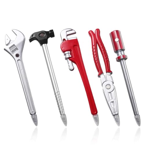 VYIBPDY 5 Stück Neuheit Kugelschreiber, mit Schwarzer Tinte Schraubenschlüssel Zange Hammer Schraubendreher Design für Schule Büro Schreibwaren VYIBPDY 5 Stück Neuheit Kugelschreiber, mit Schwarzer Tinte Schraubenschlüssel Zange Hammer Schraubendreher Design für Schule Büro Schreibwaren von VYIBPDY