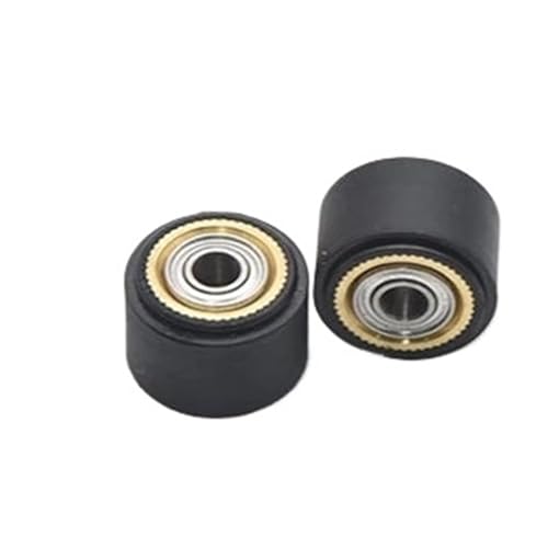 VYUHAksZ 3 x Andruckrolle, Druckrad, Rolle, for mimaki, for Roland, for camm, for graphtec, CE5000, 120, for liyu, Schneideplotter, Vinylschneider, Zufuhr, Gummi, Kupfer.(3x11x16mm) von VYUHAksZ