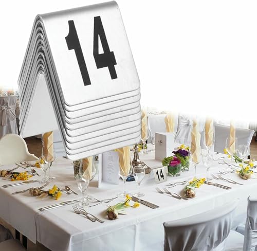 Tisch Zeichen Halter 1-50 1-100 Edelstahl Zelt Stil Tisch Nummer Für Restaurants, Bankette, Cafés, Hochzeiten Tisch Nummer Karte, Doppelseitige Nummer Karten Platzkarten Tisch Zeichen Halter 1-50 1-100 Edelstahl Zelt Stil Tisch Nummer Für Restaurants, Bankette, Cafés, Hochzeiten Tisch Nummer Karte, Doppelseitige Nummer Karten Platzkarten von VYUJHNBG