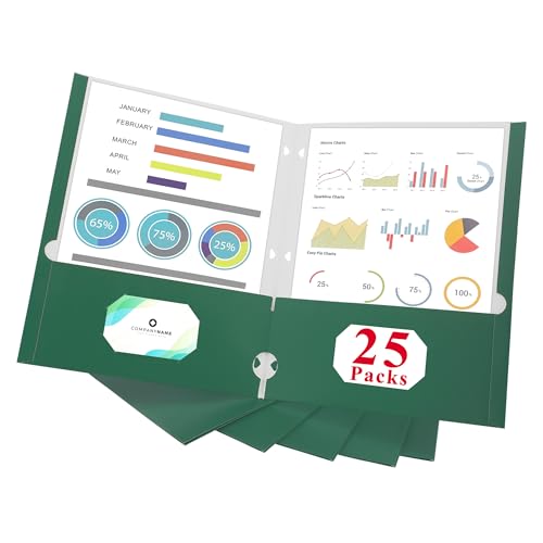 Aktenordner in Briefgröße, 2 Fächer, 3-fach gelocht, grüne Taschenordner mit Löchern für Schule, Büro und Zuhause, passend für 3-Ringbinder, 25 Packungen Aktenordner in Briefgröße, 2 Fächer, 3-fach gelocht, grüne Taschenordner mit Löchern für Schule, Büro und Zuhause, passend für 3-Ringbinder, 25 Packungen von VZCPYTPM