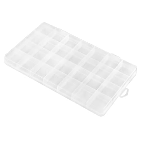 VZU 28 Fächer Sortierbox Aufbewahrungsbox für Kleinteile, Transparent Kunststoff, Mit Verstellbaren Trennwänden, Für Schmuck, Perlen, Basteln, Büro- Und Angelzubehör VZU 28 Fächer Sortierbox Aufbewahrungsbox für Kleinteile, Transparent Kunststoff, Mit Verstellbaren Trennwänden, Für Schmuck, Perlen, Basteln, Büro- Und Angelzubehör von VZU