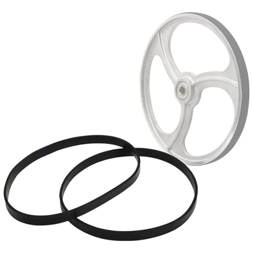 VZU 2er-Pack 8-Zoll Bandsägen Gummiband, Rutschfester Holzbearbeitung Bandsäge Gummiband Säge für Einhell Scheppach HBS20-Bandsäge-Scrollrad(8 inch, 205 mm, Schwarz) von VZU