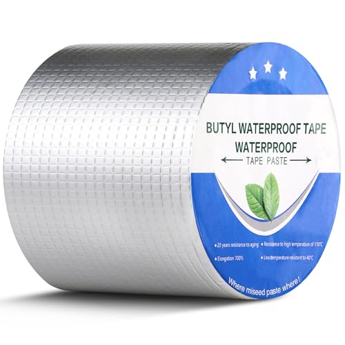 VZXZXE Wasserdichtes Klebeband, Butylband Wasserdicht, Dichtband Wasserleitung, Dichtungsband Selbstklebend Wasserdicht, Reparaturband für Oberflächenrisse, Abflüsse, Rohrbrüche VZXZXE Wasserdichtes Klebeband, Butylband Wasserdicht, Dichtband Wasserleitung, Dichtungsband Selbstklebend Wasserdicht, Reparaturband für Oberflächenrisse, Abflüsse, Rohrbrüche von VZXZXE