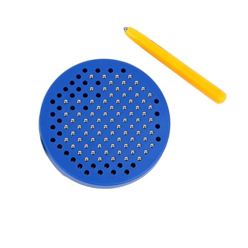 VZZCGJVT Montessori magnetisches Stahlkugel-DIY-Zeichenbrett, wiederbeschreibbar - Enthält Magnettafel, beigefügten Stylus-Stift, 20 doppelseitige Ideenkarten,Blau,Circle VZZCGJVT Montessori magnetisches Stahlkugel-DIY-Zeichenbrett, wiederbeschreibbar - Enthält Magnettafel, beigefügten Stylus-Stift, 20 doppelseitige Ideenkarten,Blau,Circle von VZZCGJVT