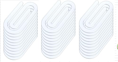 Jumbo-Büroklammern, 10,2 x 5,1 cm, Acryl, große Büroklammern, Großpackung für DIY-Sublimacion, personalisierte Büroklammern für Zuhause, Büro, Schule, Bastelbedarf, 30 Stück von VZZNN