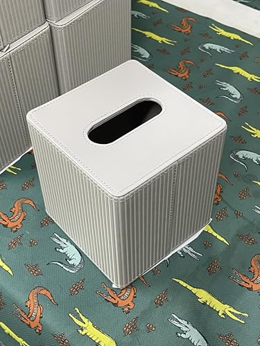 Taschentuchbox-Abdeckung aus PU-Leder, quadratisch mit Magnetverschluss, moderner Taschentuchbox-Halter für Badezimmer, Schlafzimmer, Büro, Schreibtisch, dekorativer quadratischer Taschentuchhalter Taschentuchbox-Abdeckung aus PU-Leder, quadratisch mit Magnetverschluss, moderner Taschentuchbox-Halter für Badezimmer, Schlafzimmer, Büro, Schreibtisch, dekorativer quadratischer Taschentuchhalter von VZZNN