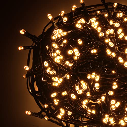 Vacchetti Netz 160 LEDs Kunststoff Licht Weiß Warmweiß Timer von Vacchetti Giuseppe