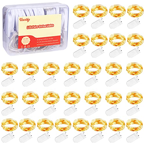 Vacoulery 30 Stück Lichterkette Batterie 10 LED Lichterkette mit Batterie 1M LED Lichterkette 3.3FT Lichterketten für Innen Weihnachten Deko Vacoulery 30 Stück Lichterkette Batterie 10 LED Lichterkette mit Batterie 1M LED Lichterkette 3.3FT Lichterketten für Innen Weihnachten Deko von Vacoulery