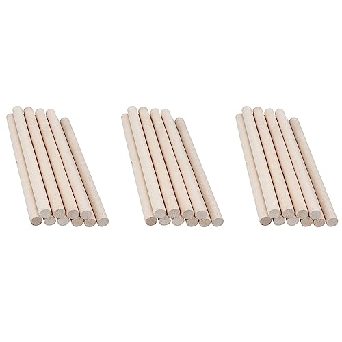 Vadillo 150 Stück Holzdübel aus Holz, unlackiert, Hartholzstäbe für Handwerk, Makramee, Basteln und mehr, glatt geschliffen Vadillo 150 Stück Holzdübel aus Holz, unlackiert, Hartholzstäbe für Handwerk, Makramee, Basteln und mehr, glatt geschliffen von Vadillo