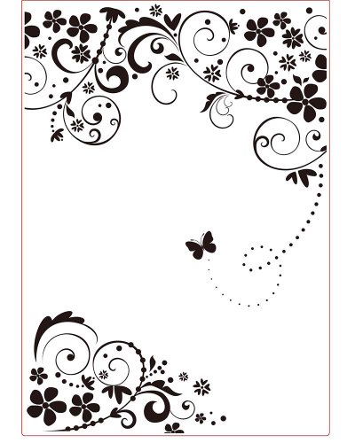 Darice Prägefolder-Schablone, Rahmen, Schmetterling-A4, Plastic, transparent, 29.7 x 21 x 0.3 cm Darice Prägefolder-Schablone, Rahmen, Schmetterling-A4, Plastic, transparent, 29.7 x 21 x 0.3 cm von Vaessen Creative