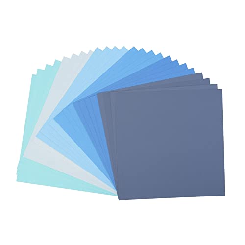 Vaessen Creative Florence Scrapbook-Papier 216 g 12x12-x24 Blatt-Multipack, blau, Paper, multicolor, 30.5 x 30.5 x 0.7 cm von Vaessen Creative