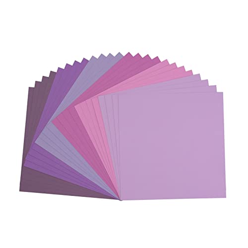 Vaessen Creative Florence Scrapbook-Papier 216 g 12x12-x24 Blatt-Multipack, violett, Paper, multicolor, 30.5 x 30.5 x 0.7 cm von Vaessen Creative