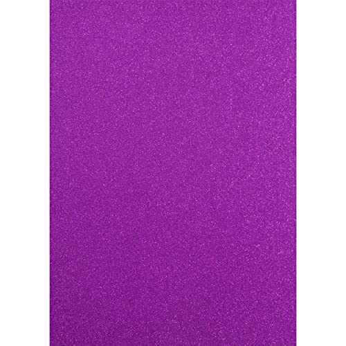 Florence Glitzerpapier zum Basteln - Lila - - Papierbasteln 5 Stück - A4 Bastelpapier mit Glitzer für Scrapbooking, Stanzen und Kartengestaltung - 250 gsm Florence Glitzerpapier zum Basteln - Lila - - Papierbasteln 5 Stück - A4 Bastelpapier mit Glitzer für Scrapbooking, Stanzen und Kartengestaltung - 250 gsm von Vaessen Creative