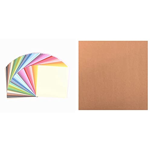 Florence Tonkarton Papier Textur 30,5x30,5cm 216g & Florence Karton Kraft smooth 30,5x30,5cm 20pcs von Vaessen Creative