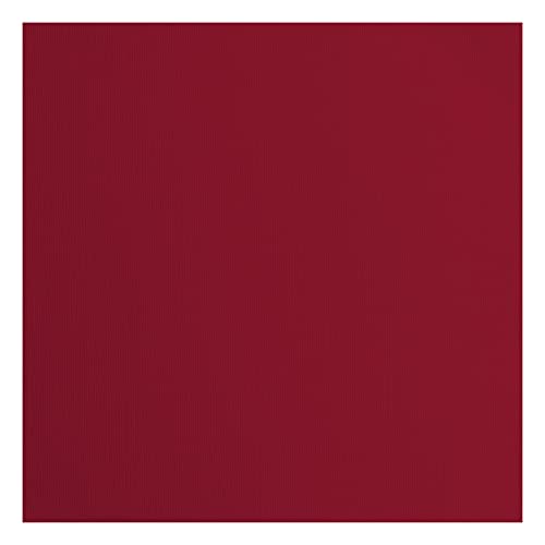 Vaessen Creative Florence Cardstock Papier, Rot, 216 Gramm/m², Quadratisch, 30,5 x 30,5 cm, 20 Stück, Textur, für Scrapbooking, Kartenherstellung, Stanzen und andere Papierbasteleien von Vaessen Creative