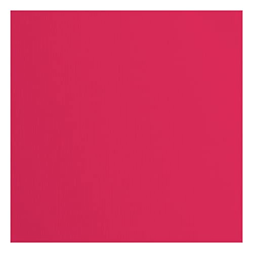 Vaessen Creative Florence Cardstock Papier, Rot, 216 Gramm/m², Quadratisch, 30,5 x 30,5 cm, 20 Stück, Textur, für Scrapbooking, Kartenherstellung, Stanzen und andere Papierbasteleien von Vaessen Creative