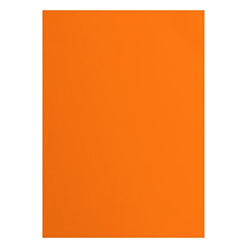 Vaessen Creative 2928-012A4 Florence Cardstock Papier, Orange, 216 Gramm/m², DIN A4, 10 Stück, Textur, für Scrapbooking, Kartenherstellung, Stanzen und andere Papierbasteleien von Vaessen Creative
