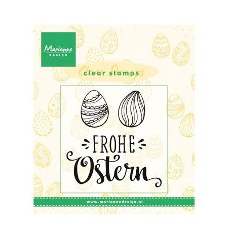 Marianne Design transparente Stempel Frohe Ostern, zum Basteln von Karten und anderen Bastelarbeiten mit Papier, Kunststoff, 5,5 x 3 cm Marianne Design transparente Stempel Frohe Ostern, zum Basteln von Karten und anderen Bastelarbeiten mit Papier, Kunststoff, 5,5 x 3 cm von Marianne Design