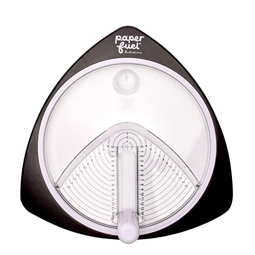 Vaessen Creative PF102002 Paperfuel 15cm Kreisschneider mit 3 Ersatzklingen, Schwarz, 22cm x 22 cm Vaessen Creative PF102002 Paperfuel 15cm Kreisschneider mit 3 Ersatzklingen, Schwarz, 22cm x 22 cm von Vaessen Creative