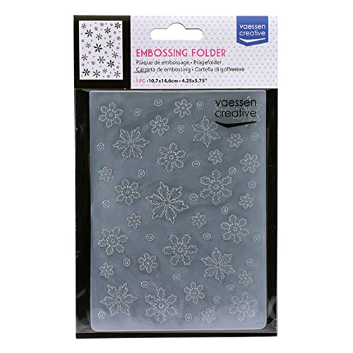 Vaessen Creative 100605-001 Prägefolder, Schneeflocke, 14,6 x 10,8 x 0,5 cm, 1 Stück, für Geburtstagskarten, Geburtskarten, Weihnachtskarten und Papierbasteleien, transparent, 14.6 x 10.8 x 0.5 cm Vaessen Creative 100605-001 Prägefolder, Schneeflocke, 14,6 x 10,8 x 0,5 cm, 1 Stück, für Geburtstagskarten, Geburtskarten, Weihnachtskarten und Papierbasteleien, transparent, 14.6 x 10.8 x 0.5 cm von Vaessen Creative