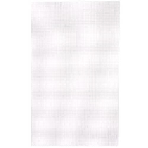 Vaessen Creative 11003-006 Kunststoffleinwand, Feinheitsgrad 7, flexibles Maschengewebe für Handarbeiten, Stickerei und Kreuzstich, 1 Stück, Größe, Transparent, Kunststoff, 34x57cm or 13.3x22.4 von Vaessen Creative