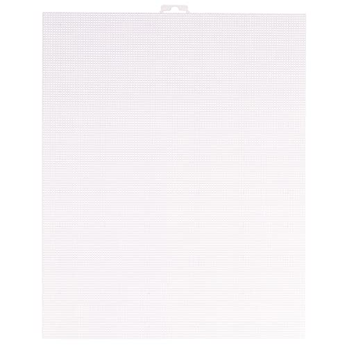 Vaessen Creative 11003-010 Kunststoffleinwand, Feinheitsgrad 7, flexibles Maschengewebe für Handarbeiten, Stickerei und Kreuzstich, 2 Stück, Transparent, Kunststoff, 26x32cm or 10.2x12.5 von Vaessen Creative