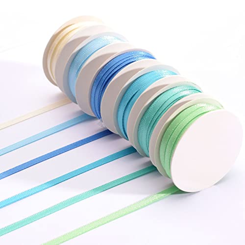 Vaessen Creative 11005-212 Organza Set Babyblau, 6 Verschiedene Farben, 3 mm x 2 m Organzaband mit Webkanten, Schleifenband, Dekoband, Geschenkband zur Geburt und Taufe von Jungen Vaessen Creative 11005-212 Organza Set Babyblau, 6 Verschiedene Farben, 3 mm x 2 m Organzaband mit Webkanten, Schleifenband, Dekoband, Geschenkband zur Geburt und Taufe von Jungen von Vaessen Creative