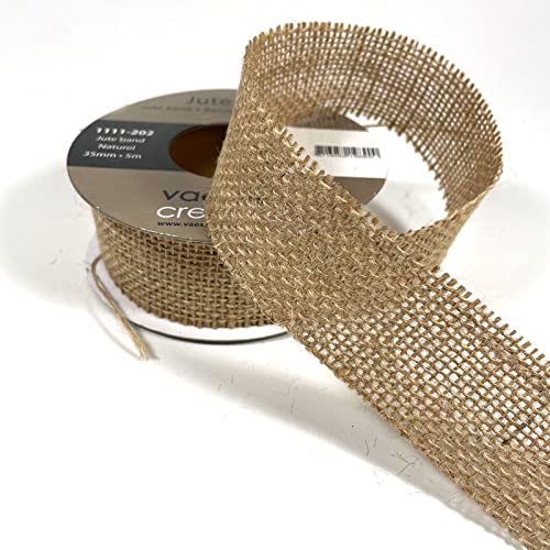 Vaessen Creative 1111-202 natürliches Band, Jute, One Size Vaessen Creative 1111-202 natürliches Band, Jute, One Size von Vaessen Creative