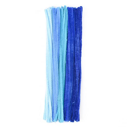Vaessen Creative 1601-005 Pfeifenreiniger zum Basteln und Dekorieren, Cheniulle, Blau, 30 x 0.8 x 0.1 cm, 50-Einheiten von Vaessen Creative